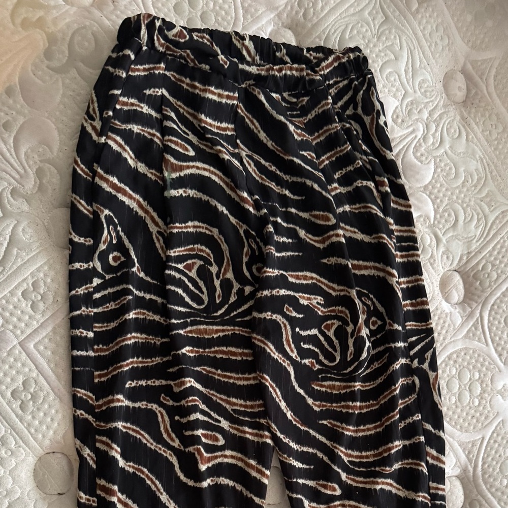 Stylish Zebra Pleated Women’s Bottoms